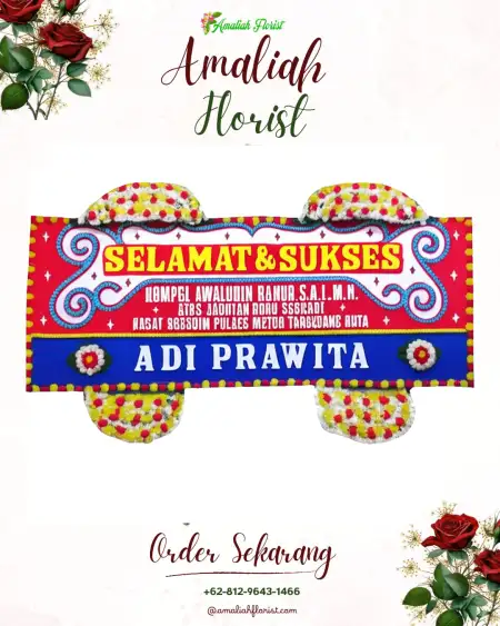 Papan Bunga Ucapan Selamat Mojomanis